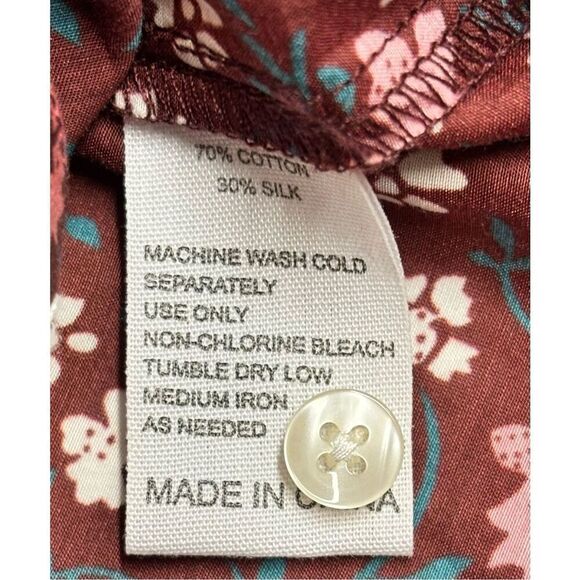 Trovata Bird of Paridis Hadleigh Blouse in Plum Blossom NWT Size Large - Picture 13 of 13